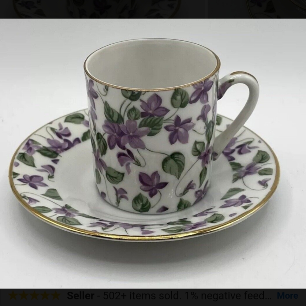 Vinatge Lefton China Demi Cup and Saucer
